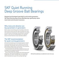 Малошумные радиальные шарикоподшипники SKF