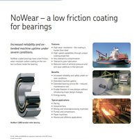 Подшипники с покрытием NoWear. Низкое трение SKF